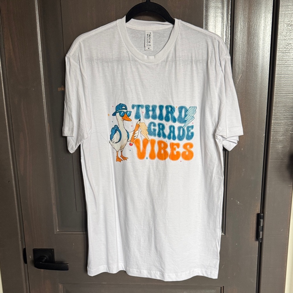 White Third Grade Vibes T-Shirt